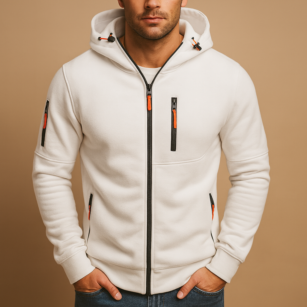 Vito Hoodie Zippé Homme – Sweat à Capuche Chaud Confortable Style Casual Sport