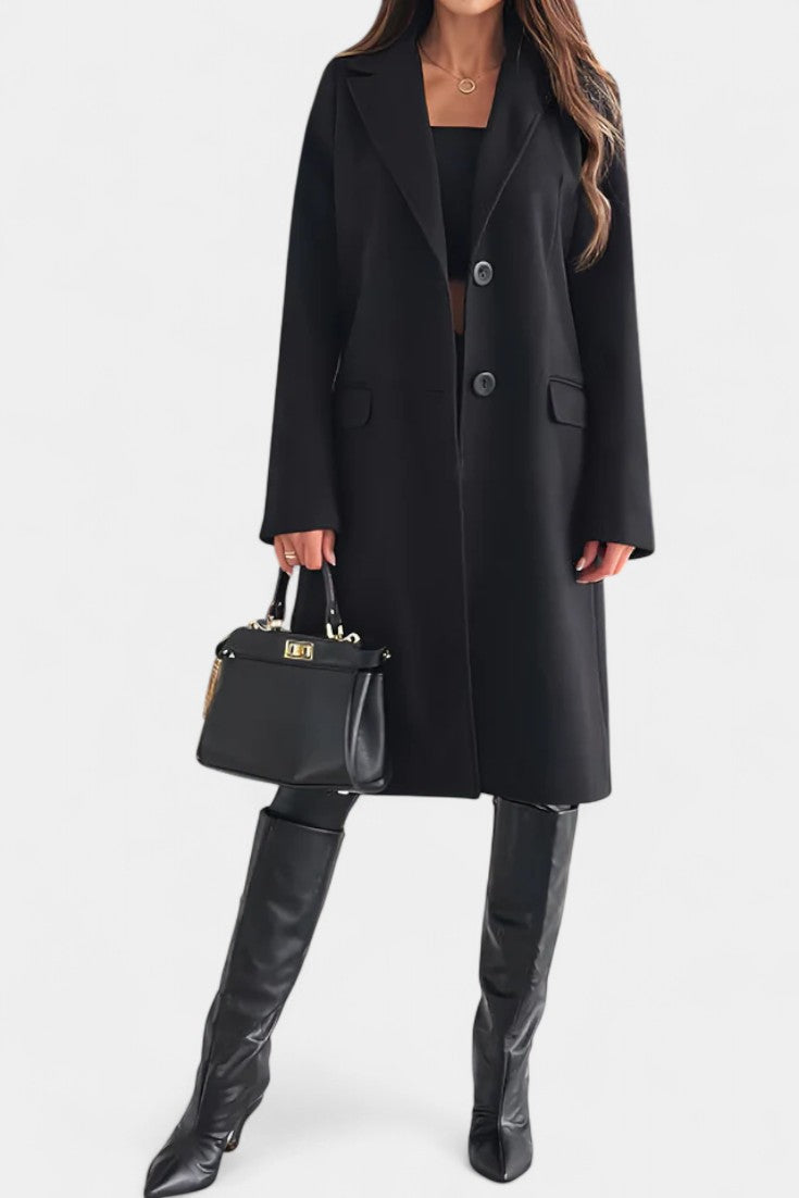 Vivienne - Manteau mi-long coupe ajustée