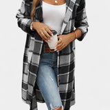 Odile - Veste à carreaux à capuche