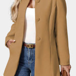 Pierrette - Manteau à col haut coupe ajustée