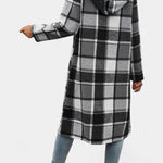 Odile - Veste à carreaux à capuche