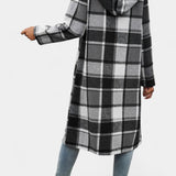 Odile - Veste à carreaux à capuche