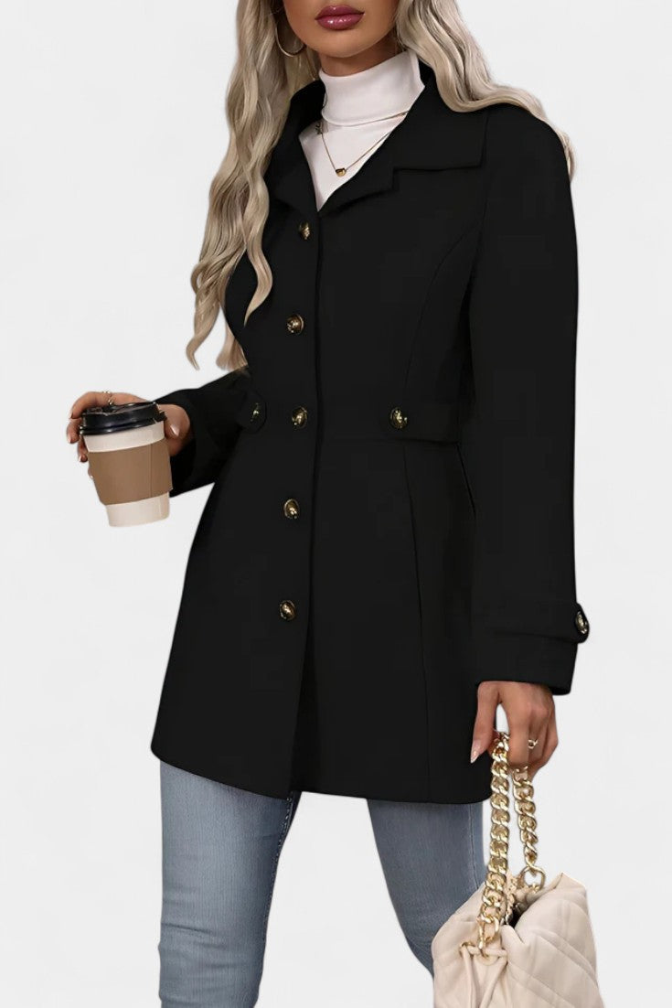 Renée - Manteau à ceinture coupe ajustée