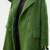 Cornélie - Manteau long oversize à double boutonnage