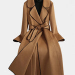 Marguerite - Manteau long ceinturé