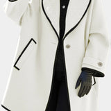 Maud - Manteau à grand col allure affirmée