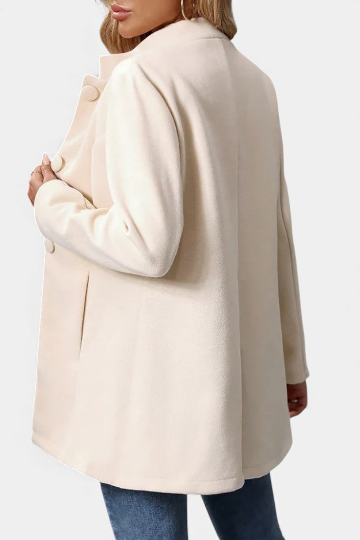 Pierrette - Manteau à col haut coupe ajustée