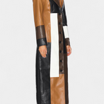 Nathalie - Manteau long à empiècements
