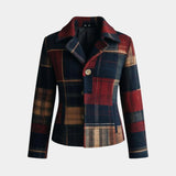 Emma - Veste courte à carreaux intemporelle