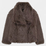 Laurence - Manteau oversize en peluche allure affirmée