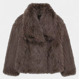 Laurence - Manteau oversize en peluche allure affirmée