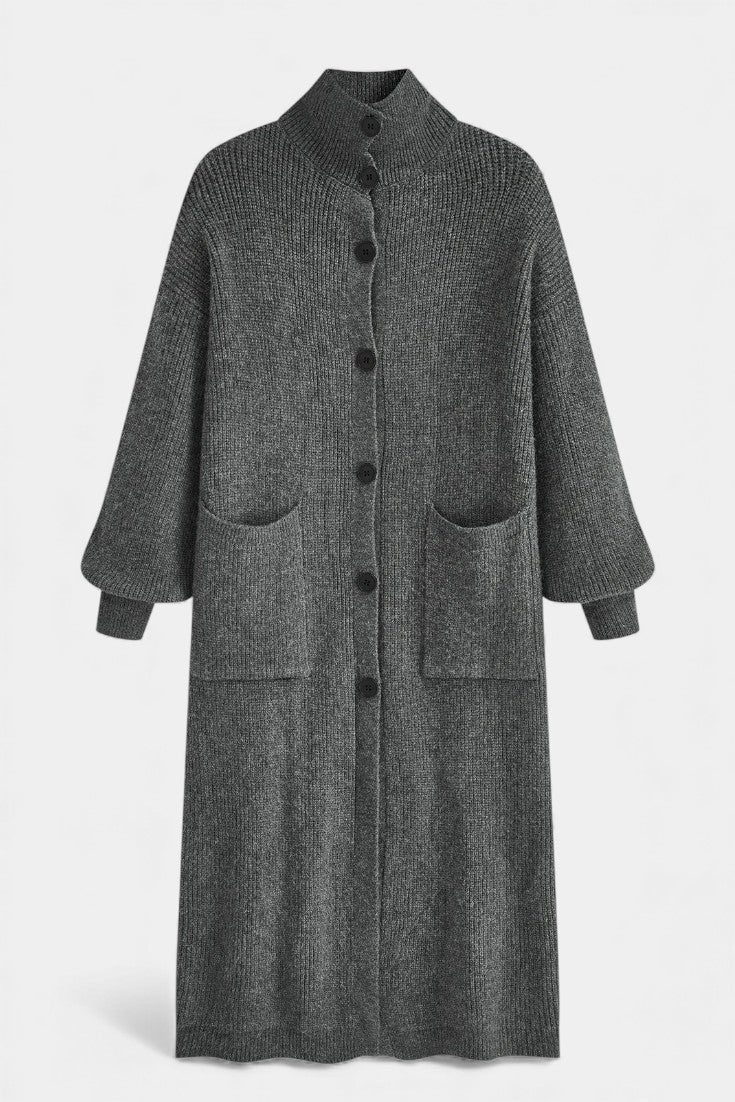 Amélie - Manteau long à col roulé