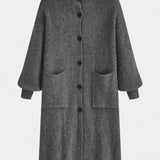 Amélie - Manteau long à col roulé