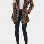 Nadine - Manteau long en peluche à capuche