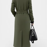 Rosabelle - Manteau long à double boutonnage coupe ajustée