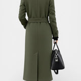 Rosabelle - Manteau long à double boutonnage coupe ajustée