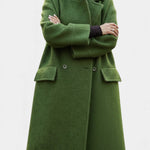 Cornélie - Manteau long oversize à double boutonnage