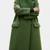 Cornélie - Manteau long oversize à double boutonnage