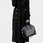 Rosabelle - Manteau long à double boutonnage coupe ajustée