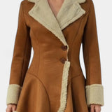 Agathe - Manteau cintré évasé à boutons