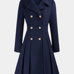 Aurélie - Manteau trapèze à double boutonnage