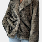 Noëlle - Manteau en peluche allure affirmée