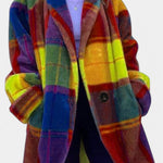 Romane - Manteau oversize à carreaux marqués