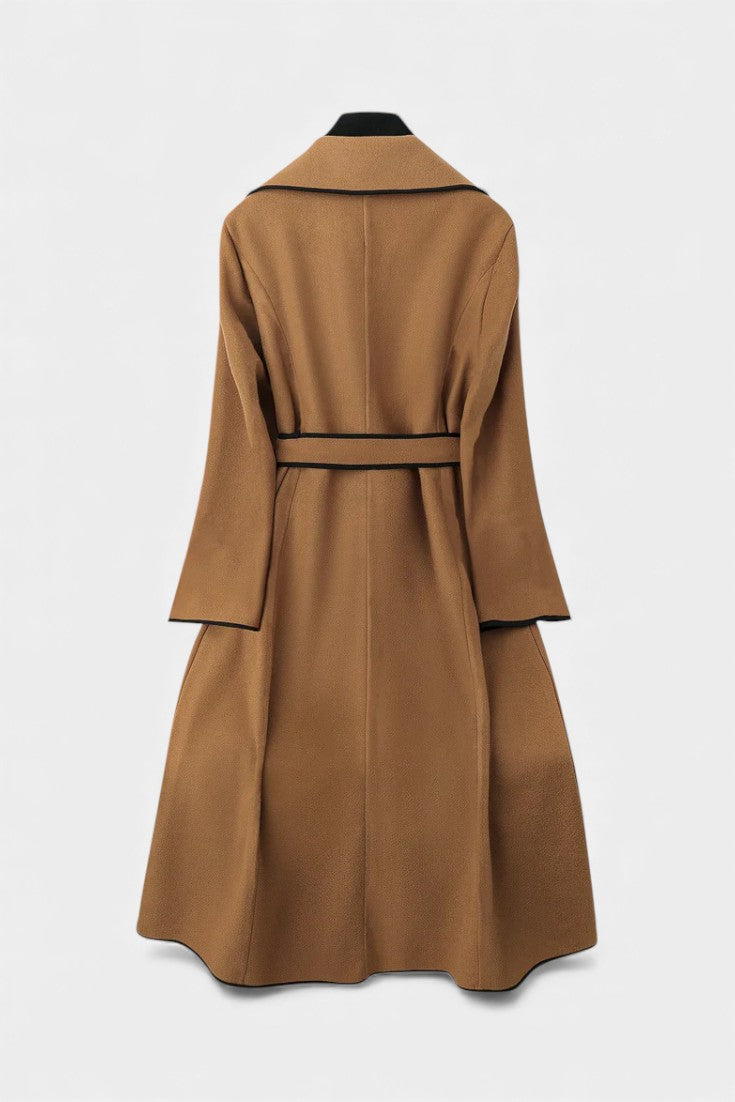 Marguerite - Manteau long ceinturé