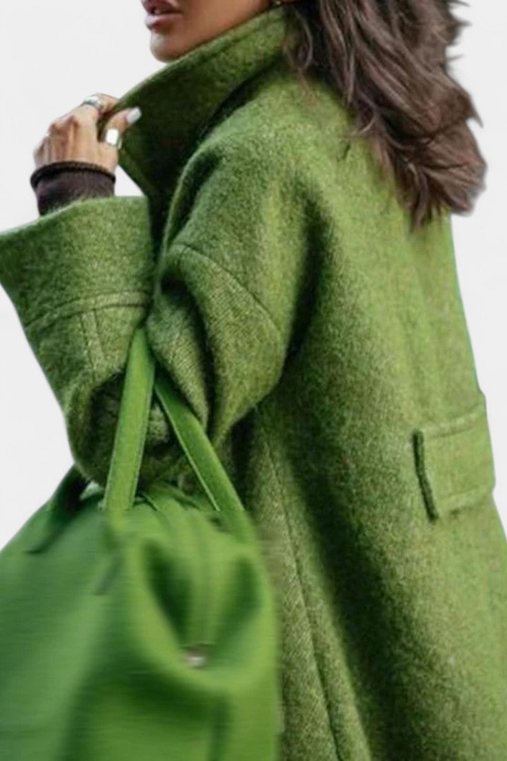 Cornélie - Manteau long oversize à double boutonnage