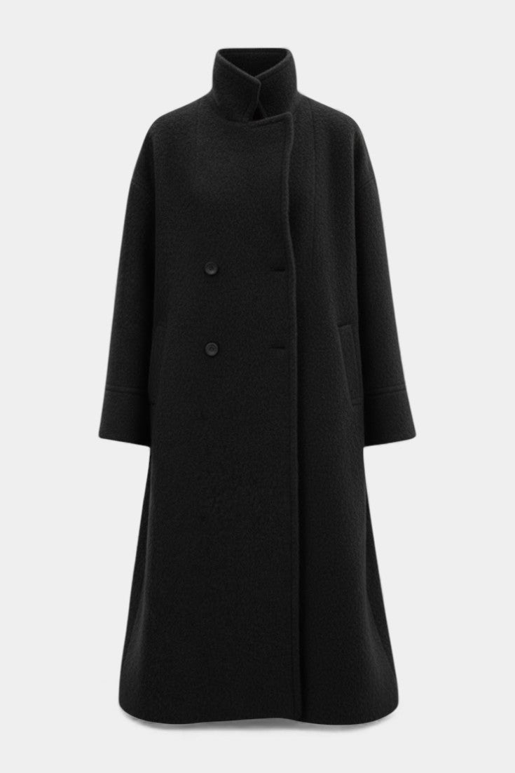 Cornélie - Manteau long oversize à double boutonnage