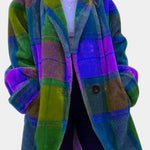 Romane - Manteau oversize à carreaux marqués