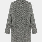 Yasmine - Manteau long texturé coupe ajustée
