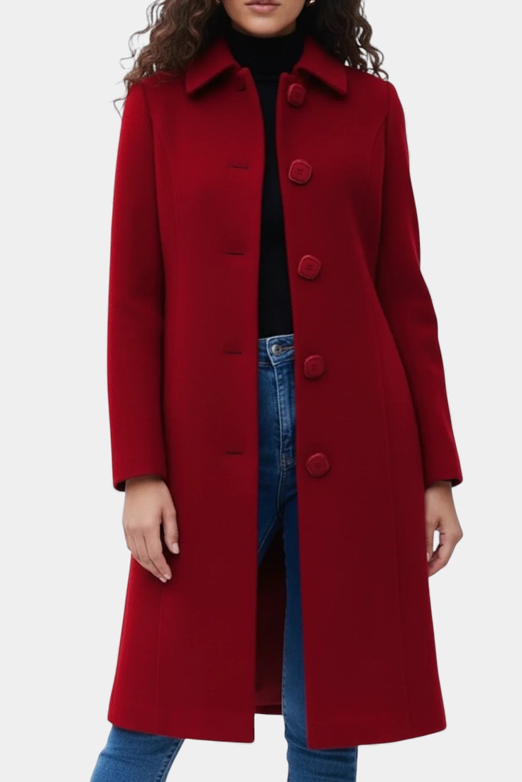 Cosette - Manteau long d'hiver coupe ajustée