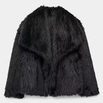 Laurence - Manteau oversize en peluche allure affirmée