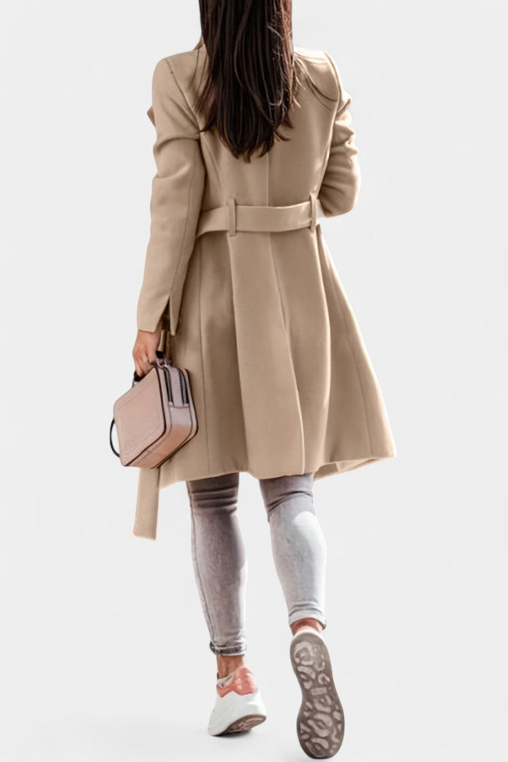 Odette - Manteau long à ceinture