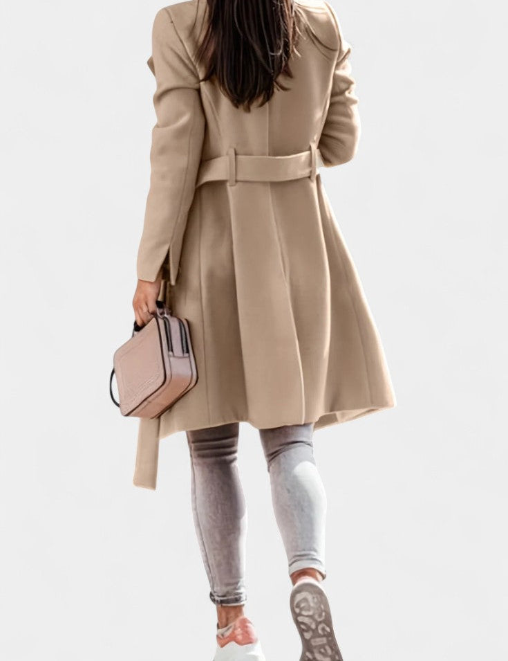 Odette - Manteau long à ceinture