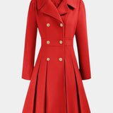 Aurélie - Manteau trapèze à double boutonnage