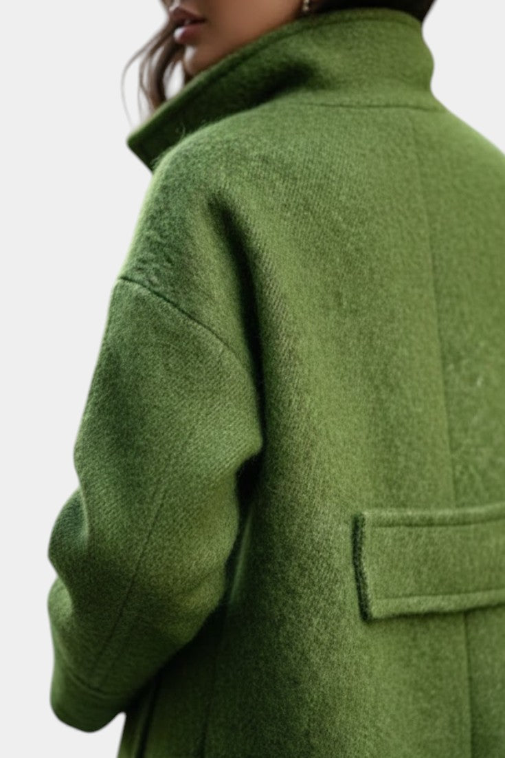 Cornélie - Manteau long oversize à double boutonnage