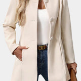 Pierrette - Manteau à col haut coupe ajustée