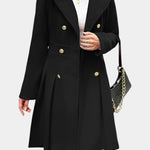 Aurélie - Manteau trapèze à double boutonnage