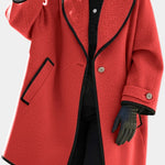 Maud - Manteau à grand col allure affirmée