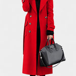 Rosabelle - Manteau long à double boutonnage coupe ajustée