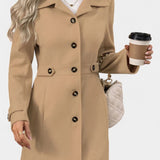 Renée - Manteau à ceinture coupe ajustée