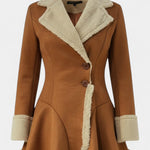 Agathe - Manteau cintré évasé à boutons