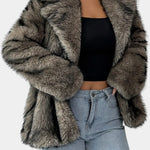 Noëlle - Manteau en peluche allure affirmée