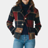 Emma - Veste courte à carreaux intemporelle