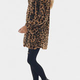 Nadine - Manteau long en peluche à capuche