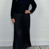 Elianna Robe Pull d’Automne pour Femme – Maille Douce et Chaude avec Ourlet Plissé & Coupe Élégante et Confortable