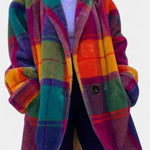 Romane - Manteau oversize à carreaux marqués
