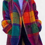 Romane - Manteau oversize à carreaux marqués